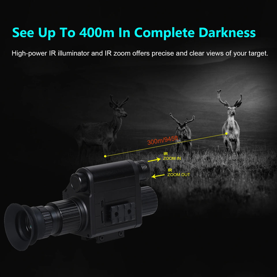 Tactical FAST Helmet NVG Night Vision Device, Hunting Riflescope IR Night Vision, Outdoor CS Shooting Training Sight Digital Cam