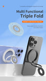 2025 New Double Sided Magnetic Phone Stand for Magsafe Strong Magnet Folding Holder Desktop Bracket for iPhone 17 16 15 Pro/Plus
