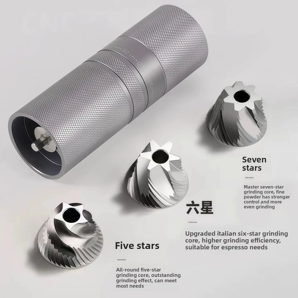 High - Quality Hand - Cranked Coffee Grinder with Steel Core for Precise Manual Coffee Bean Grinding and Fine Powdering