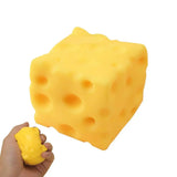 Square Cheese Squishy Toys Slow Rebound Push Stress Relief Sensory Toys Cheese Stress Balls Fidget Toys for Children Adult