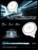 Magnetic Wireless Charger Car 360 Rotation Air Vent Phone Holder Stand Fast Charging Mount For iPhone 17 16 15 14 13 12 Pro Max