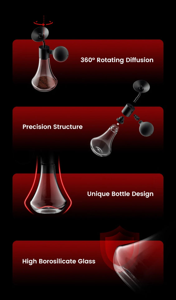 MHW-3BOMBER Coffee Aroma Bottle Coffee Display Jar Glass Creative Fragrance Bottle Coffee Aroma Display Coffee Accessories