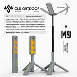 CLS 8000mAh New Outdoor Multifunctional 1m Retractable Camping Light Camp Canopy Tent LED Flame Light Ambient Emergency Lighting