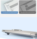 Desktop Riser Portable Foldable Laptop Stand Plastic Feet Hidden Keyboard Mini Adjustable Support Holder for Notebook