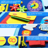 Montessori Toys Busy Board Sensory Activity Developing Board for Motor Skills,Learning Board for Toddlers  Christmas Gift
