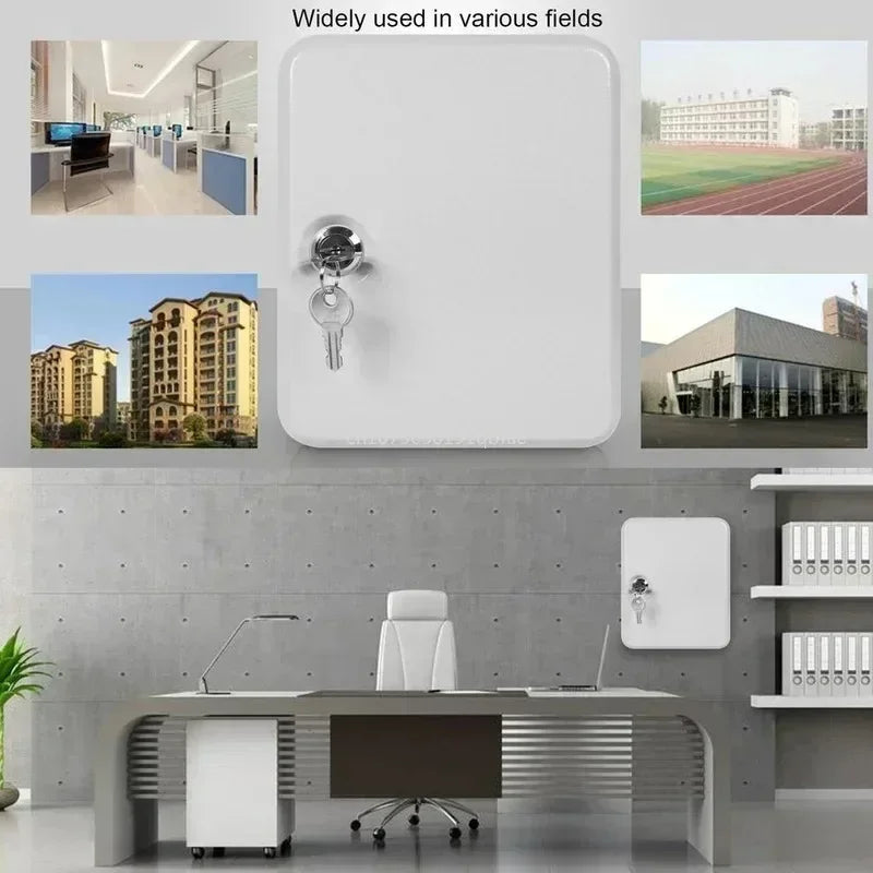 Metal Wall Mounted Multi-Key Lock Box Security Storage Box Spare Car Key Storage Box Suitable for Home Office Factory Store Use