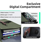 HK Men's Fashion 15.6" Laptop Backpack Waterproof Work Backpacks Teenage Student Charging Travel Shoulder Bag Women's Backpack