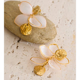 Yhpup Resin Acrylic Flower Petal Drop Earrings 2026 Stainless Steel New Arrivals Popular Spring Summer Charming Handmade Jewelry