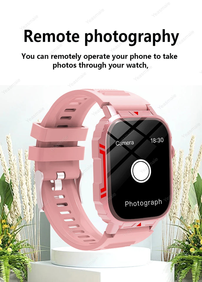 New Outdoor Smartwatch Men Women Bluetooth Call Heart Rate Health Monitor Military Watches GPS track Sports Fitness Smart Watch