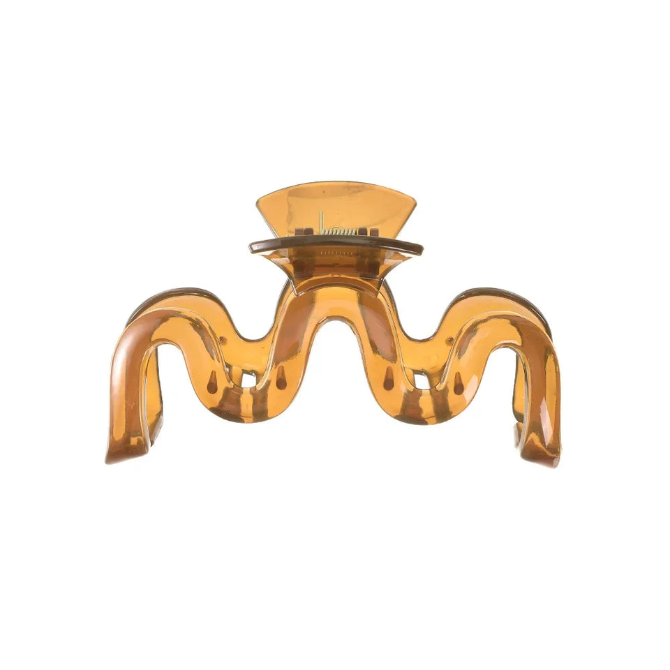 13cm Large Hair Clip For Thick Hair Claws Crab Girls Curly Transparent Coffee Hairpin Clamps Women Korean Ponytail Accessories