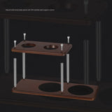 Hand-brewed Coffee Stand Detachable Camping Solid Wood Portable Coffee Brewing Tool Storage Rack Espresso Coffee Accessories