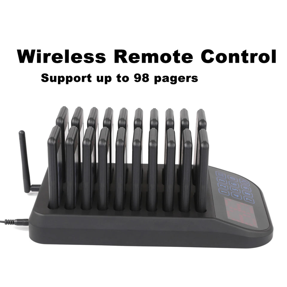Wireless Restaurant Pager System Touch Panel Wireless Calling System Food Pager Guest Paging System for Coffee Shop Bar