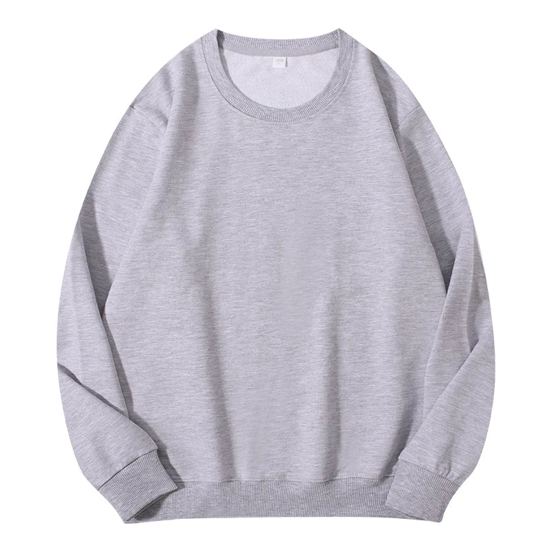 Autumn O-Neck Cotton Women's Sweatshirt Hoodies Basic Loose Casual Women Pullover Solid Sweatshirt Ladies Tops Factory Wholesale