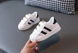 Children's Sneakers Kids Fashion Design White Non-slip Casual Shoes for Boys Girls Hook Breathable Sneakers Toddler Outdoor Shoe