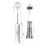 Coffee Milk Frother Portable Electric Milk Frothers Kitchen Miniature Milks Foam Machine Decoration Mixer Blender Coffeeware