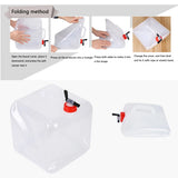 10/15L/18L/20L Thickened Collapsible Water Storage Container Large Capacity Outdoor Camping Drinking Bag Water Tank Bucket