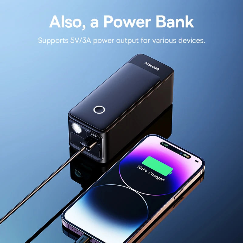 Baseus 600A Car Jump Starter Device Power Bank 6000mAh for Car Battery Emergency Starting Petrol Diesel 12V Car Booster Starter