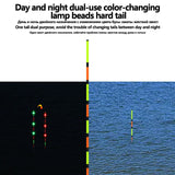 1PC LED Gravity Sensor Float Tail+1 Tube LED Light Buoy Color Change Tail Luminous Ocean Electric Fishing Tackle Accessories