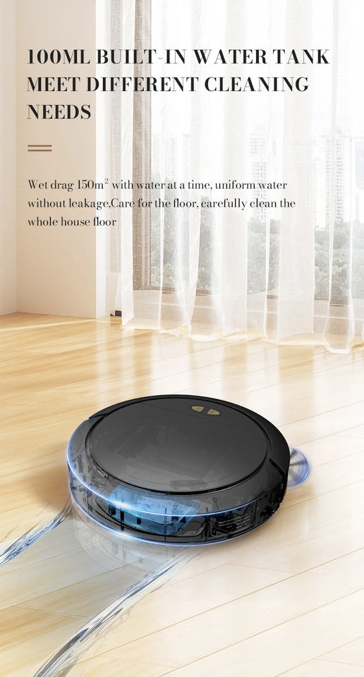 NEW 3 IN 1 Intelligent Vacuum Sweeping Mopping Robot Home Fully Automatic Cleaning Machine APP Control With Water Tank Robot