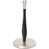 Free-Standing Paper Towel Holder with Weighted Base Non-Slip Design Easy One-Handed Tear Standard Rolls Kitchen Accessory