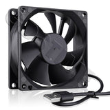 Gdstime DC 5V 12V 24V Fan 80mm*25mm PC CPU Cabinet Cooler Fan 8025 Dual Ball Axial Cooling Fan for Computer Case&Laptop Cooling