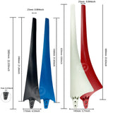 High Strength Carbon Fiber Wind Turbine Blades and 3 5 6 Wheel Hub Accessories, DIY Horizontal Wind Turbine Windmill Assembly