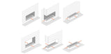 Modern Tv Stand Furniture for Living Room Decorative Led Flame Water Steam Fireplace Embedded Wood Electric Fireplace