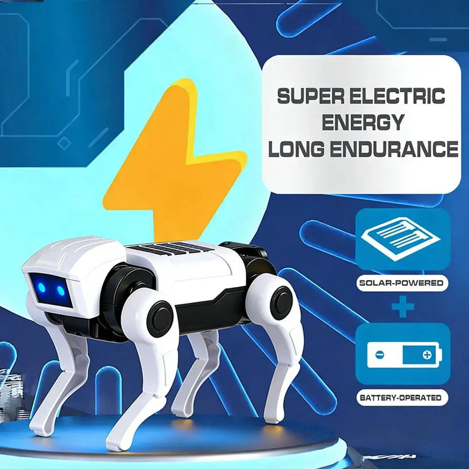 Children's Interactive Robotic Dog Simulated Dog Walking Dog Toy Bionic Design Science Teaching DIY Assembling Model