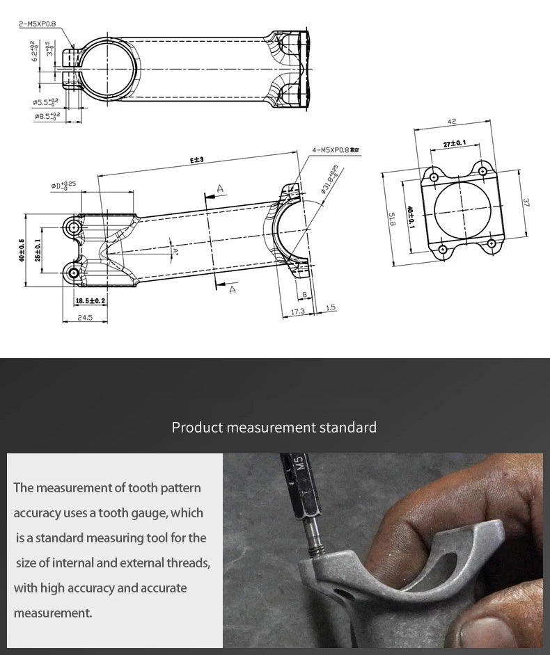 Homehin Adjustable Bicycle Handlebar Stem Ultralight 7/17 Degrees Bike Stems 31.8*45-120mm Positive Negative Vertical Handle