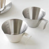 Italian Espresso Cup With Scale Coffee Extraction Cup Milk Ounce Cup Stainless Steel 100ml Home Kitchen Cafe Accessories ﻿
