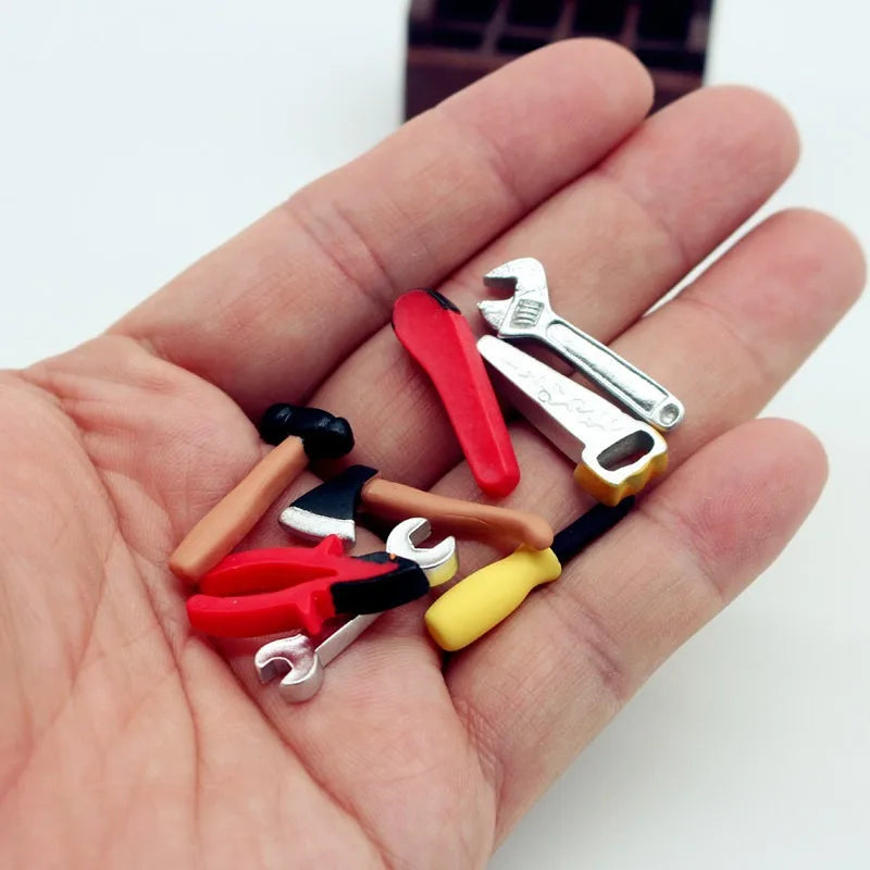 Dollhouse Mini Wooden Coffee Toolbox Miniature Food Play Scene Model Photography Decoration Small Ornaments