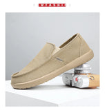 Fashion Men's Sneakers Canvas Breathable Men's Walking Driving Shoes Comfortable Outdoor Men Flats Casual Shoes Tenis Masculino