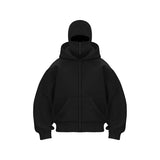 2025 Men Balaclava Y2K Gothic Harajuku Winter New Item Double Hooded Sweatshirt Autumn Men's Hooded Mask Zipper Sportswear Women