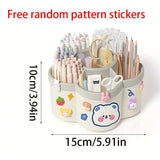 1 Piece of 360 ° Rotating Pen Holder - Multifunctional Office Desk Organizer, Suitable for Makeup Pens and Student Stationery