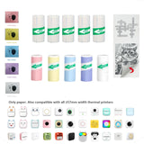 Mini Portable Printer,Thermal Label Maker Printer,For Wireless Bluetooth Photo Memo Stickers Inkless Suitable For Home, Office