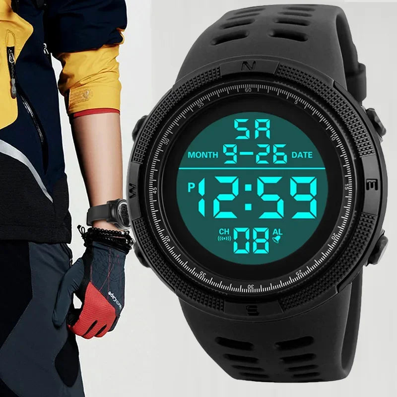 Men's Digital Watches Multifunction Military Men Sports Wristwatch Sweatproof Luminous  Man Student Electronic Watch