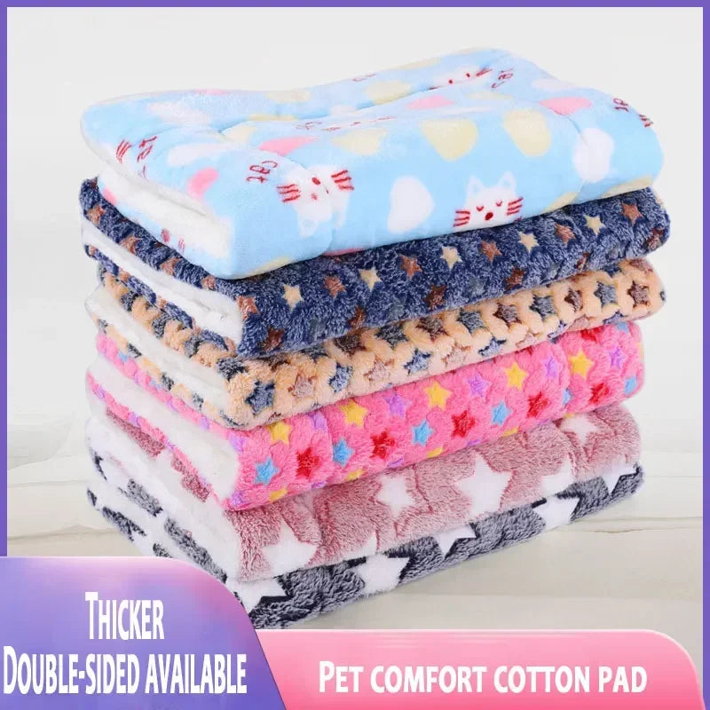 Four Seasons Universal Cat Litter Pet Mat Soft Cat and Dog Sleeping Mat Blanket Thickened Pet Mat Dog Kennel Non-slip Cushion