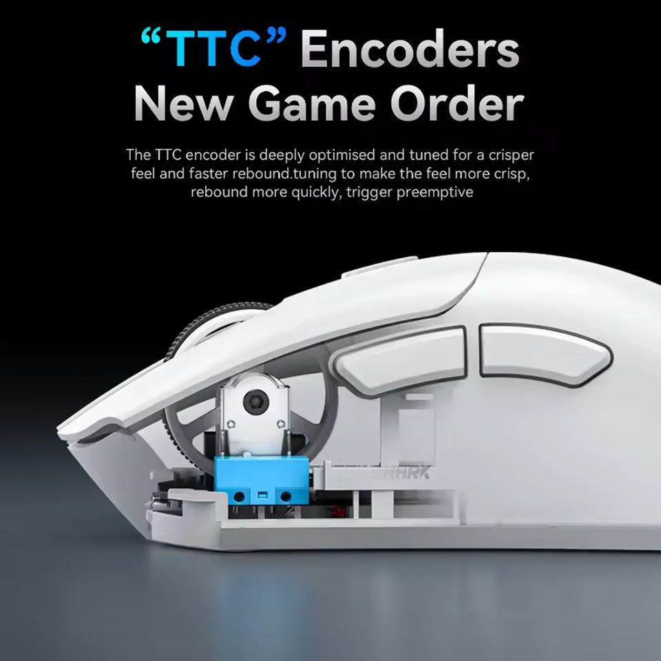 2026 NEW Gaming Mouse 3-Speed DPI Esports Wireless Ergonomic Design Gaming 2-mode Connection Magnetic Charging Dock RGB Lighting