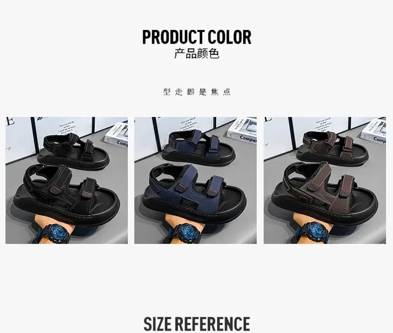 Summer Trendy Beach Sandals Casual Slip on Slippers, Lightweight Breathable Non Slip Soft Sole for Daily Casual Walking