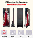 Retail Store Showcase Led Poster Display Indoor Portable Advertising Standing Led Screen for Shopping Mall