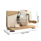 Adjustable Manual Bread Cutter Hand Crank Ergonomic Bread Slicing Cutter for Commercial Bakery Shop & Home Baking Daily Use