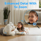 5MP HD Wifi Security Camera Mini Indoor Home Surveillance Camera Night Vision Two Ways Audio Human Detection O-KAM APP 5G IP CAM