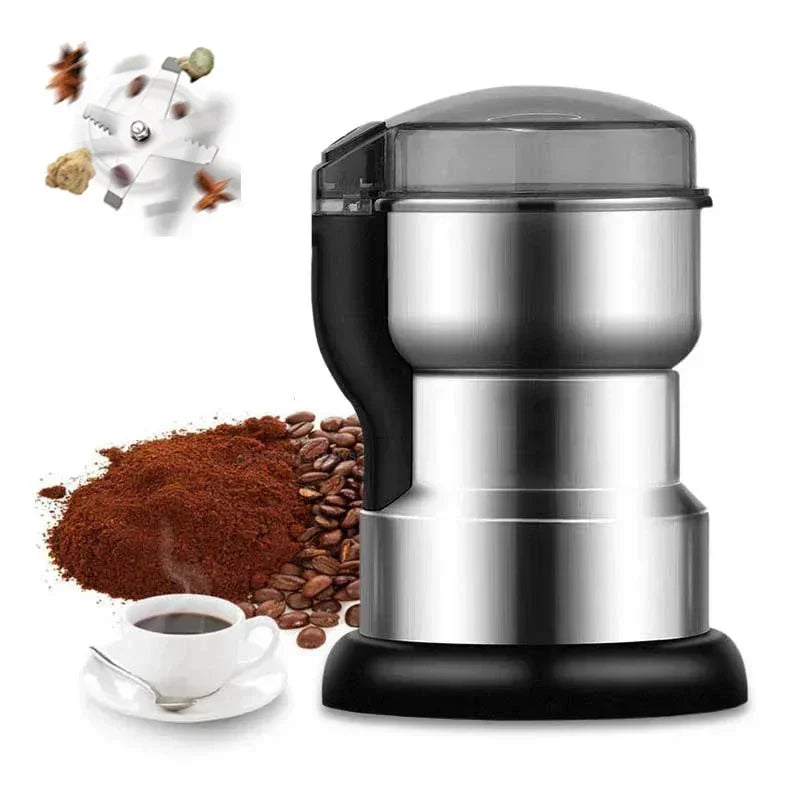 Stainless Electric Grinder 4Blades Fast Grinding Multifunction Smash Machine Household Coffee Beans Rice Mill Grinder 200W/400W