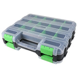 Hardware Organizer Box 34 Compartments Organizer W/ Removable Dividers Double Side Screw Organizer For Nuts, Bolts Screws Nails