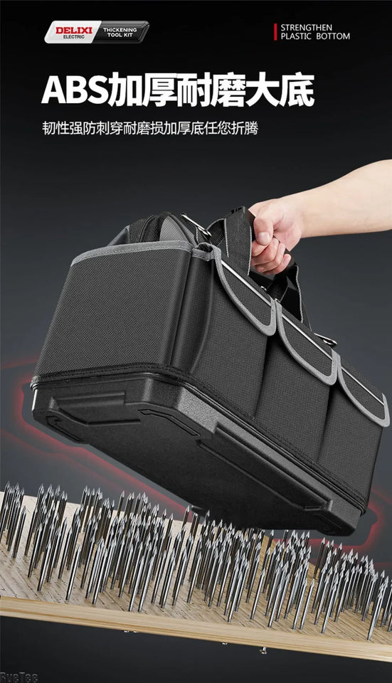 DELIXI Tool Bag Oxford Tools Organizer Professional Waterproof Bag Multifunctional Complete Toolkit Carpenter Tool Accessories