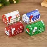 6/24pcs Christmas Mailbox Shape Candy Gift Box Kids Xmas Cookie Snack Packing Box Bag 2024 Navidad Noel Home Decor 2025 New Year