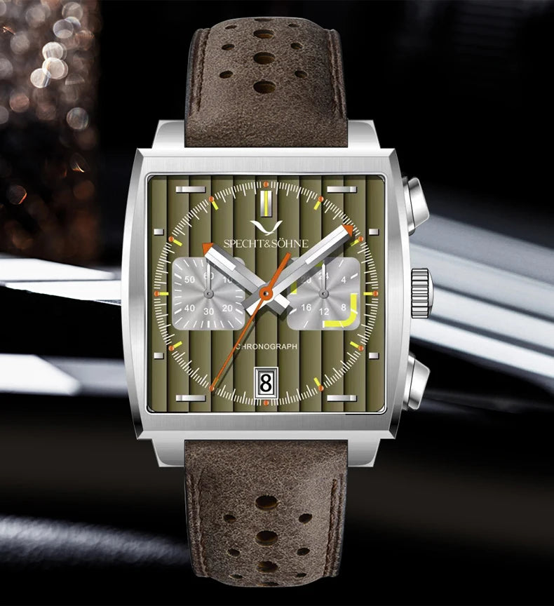 Specht & Söhne 2026 New Arrivals Hot Selling Fashion Men's Watches Stainless Steel Japan VK63 Chronograph Quartz Wristwatch