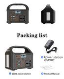 Gaiaray Portable Power Station 100W 24000mAh LiFePO4 Charging Energy Station Solar Generator AC 220V Power Bank for Camping