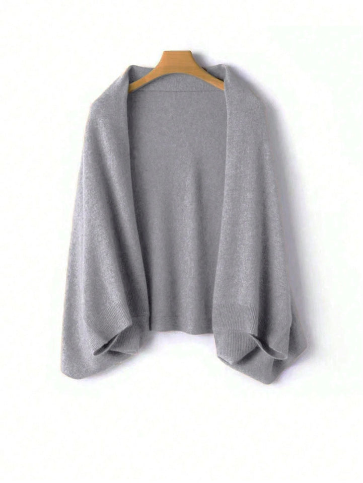 100%Wool Women's Knitted Shawl Scarf Soft Warm Knitwear Cardigan Cloak Wraps Shoulder Neck Protect Pashmina Scarves Dual Use