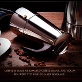 Coffee Maker Machine Moka Pot American Latte Electric Burner Italian French Press Percolator Brew Kettle Stovetop StainlessSteel